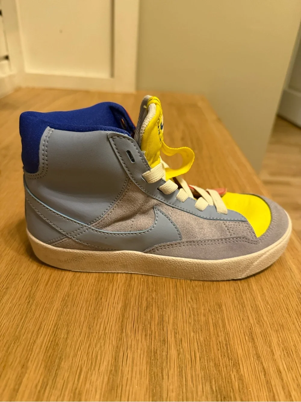 Nike Kids' Multicolor High-Top Sneakers - Yellow/Blue/Pink
